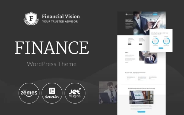 Financial Vision – Finance Multipurpose Classic Elementor WordPress Theme 1.0.1 GPL Theme