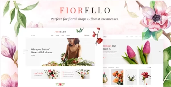Fiorello Florist and Flower Shop Theme 1.5 GPL Theme