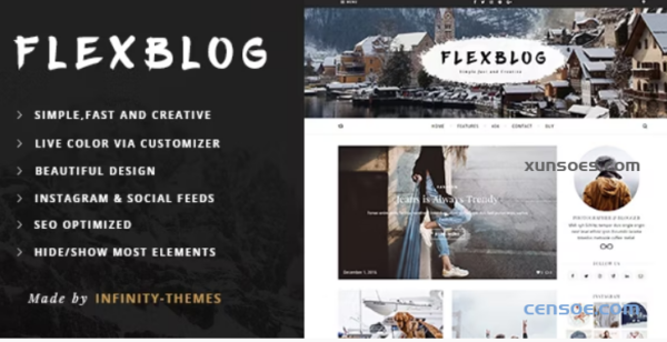Flexblog A Personal WordPress Blog Theme 1.6.2 GPL Theme