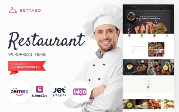 Foodcom Restaurant WordPress Elementor Theme WordPress Theme 1.0.1 GPL Theme