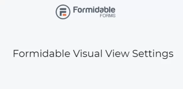 Formidable Visual View Settings 5.5.1 GPL Plugins
