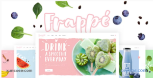 Frappé Smoothie, Juice Bar and Organic Food Theme 1.7 GPL Theme