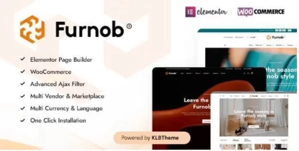Furnob Furniture Store WooCommerce Theme 1.2.2 GPL Theme