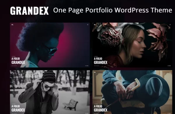 Grandex One Page Portfolio WordPress Theme 1.0 GPL Theme