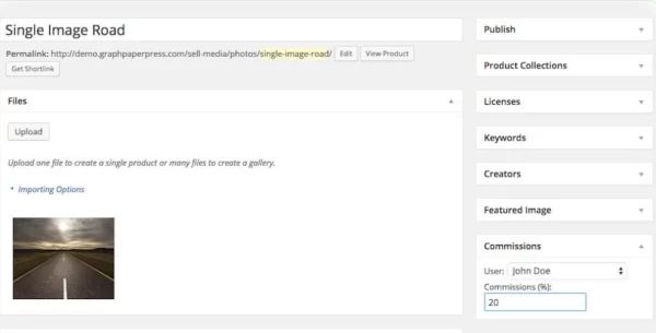 Graph Paper Press Sell Media Commissions Addon 2.0.6 GPL Theme