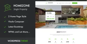 HOME ZONE Single Property Real Estate WordPress Theme 1.6 GPL Theme