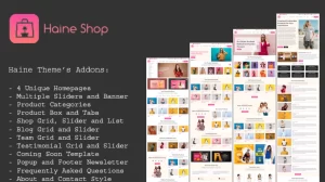 Haine eCommerce Shop for Fashion, Clothing, and Online Store Elementor WordPress WooCommerce Theme 1.6 GPL Theme