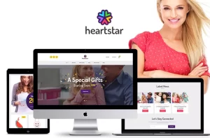 HeartStar Gift Shop Event Planning WordPress Theme 1.0.7.1 GPL Theme