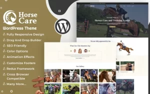 Horses Care Horse Club and Stables WordPress theme WordPress Theme 1.0.0 GPL Theme