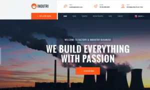 Indutri – Factory Industrial WordPress Theme 1.1.4 GPL Theme