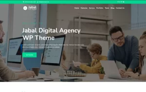 Jabal Digital Agency One page WordPress Theme 1.1 GPL Theme