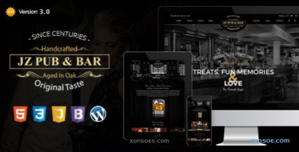 Jz Pub Bar WordPress Theme 3.0 GPL Theme