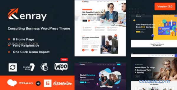 Kenray – Consulting Business WordPress Theme 2.0.0 GPL Theme