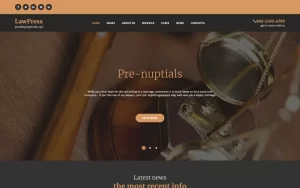 LawPress Law Firm Responsive WordPress Theme 1.0.0 GPL Theme