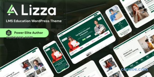 Lizza LMS Education WordPress Theme 1.0.1 GPL Theme