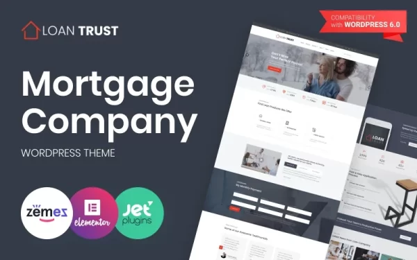 Loan Trust Mortgage Company WordPress Elementor Theme WordPress Theme 1.0.1 GPL Theme