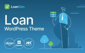 LoanGen Loan WordPress Theme 1.0.1 GPL Theme