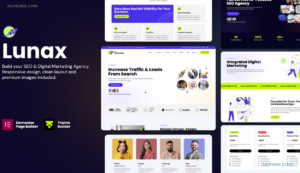 Lunax – Digital Marketing Agency WordPress Theme 1.1.2 GPL Theme