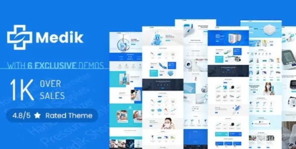Medik Medical WooCommerce Store 2.6 GPL Theme
