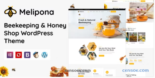 Melipona  – Beekeeping and Honey Shop WordPress Theme NULLED 1.1 GPL Theme