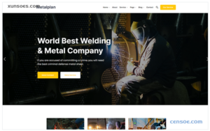 Metalplan Metal Company WordPress Theme 1.0.1 GPL Theme