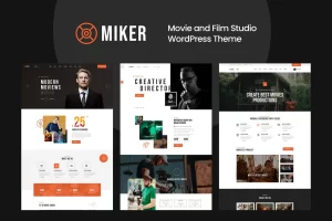 Miker Movie and Film Studio WordPress Theme 1.0.0 GPL Theme