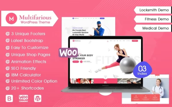 Multifarious Multi-Concept Corporate WordPress Theme 1.0.0 GPL Theme