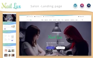 Nail Lux Manicure Salon Landing page WordPress Theme 1.1 GPL Theme