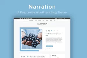 Narration A Responsive WordPress Blog Theme 1.9 GPL Theme