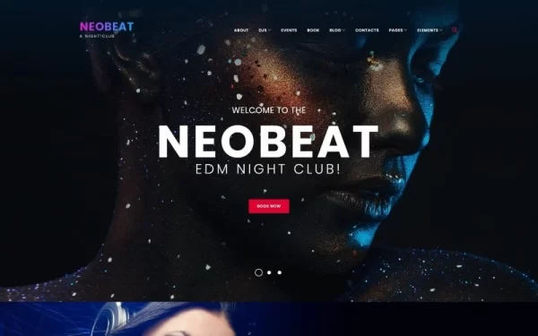 Neobeat Night Club Entertainment WordPress Theme 1.0.0 GPL Theme