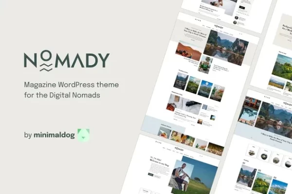 Nomady Magazine Theme for Digital Nomads 1.1.5 GPL Theme