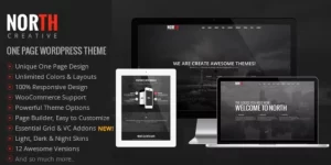 North One Page Parallax WordPress Theme 4.0.7 GPL Theme