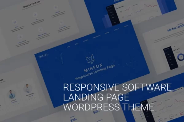 One page WordPress Theme Minfox 1.5.2 GPL Theme