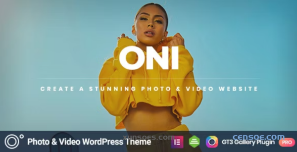 Oni Photography WordPress Theme 1.3.8 GPL Theme