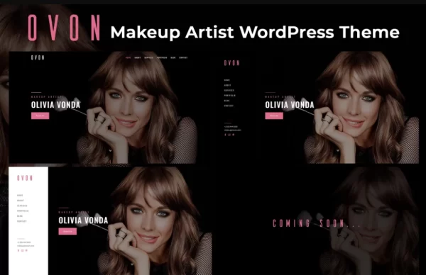 Ovon Makeup Artist WordPress Theme 1.0 GPL Theme