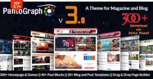 PantoGraph Newspaper Magazine Theme 3.7.2 GPL Theme