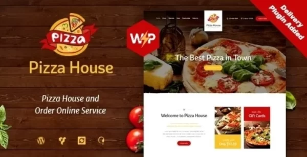 Pizza House Restaurant / Cafe / Bistro WordPress Theme 1.3.3 GPL Theme