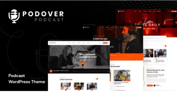 Podover Podcast WordPress Theme 1.0.5 GPL Theme