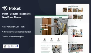 Poket Delivery Responsive WordPress Theme 1.0.7 GPL Theme