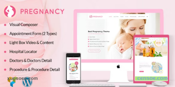 Pregnancy Medical Doctor WordPress Theme 2.6 GPL Theme