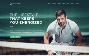 ProShot Tennis Club Responsive WordPress Theme 1.0.0 GPL Theme