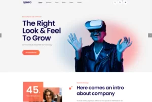 Qempo Digital Agency Services WordPress Theme 1.2.5 GPL Theme