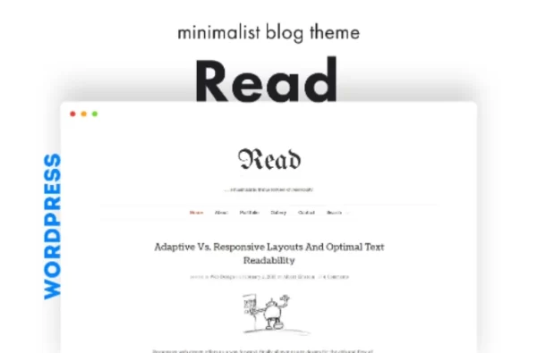 Read WP Minimalist WordPress Blog Theme 4.6.1 GPL Theme