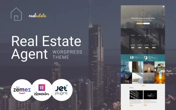 Real Estate Real Estate Agent WordPress Theme 1.0.1 GPL Theme