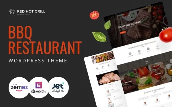 Red Hot Grill Restaurant WordPress Theme 1.0.1 GPL Theme
