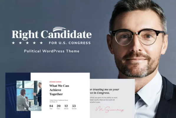 Right Candidate Political WordPress Theme 1.1.4 GPL Theme