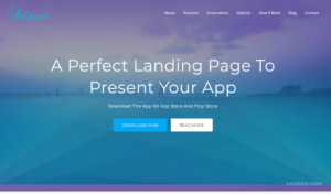 Salmon One Page App WordPress Theme 1.7 GPL Theme