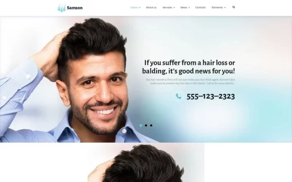 Samson Hair Recovery Clinic WordPress Theme 1.0.0 GPL Theme