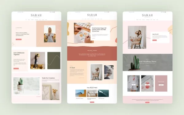 Sarah Premium WordPress Theme 4.6 GPL Theme