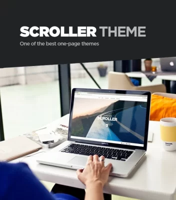 Scroller Photography One Page / Multi-page WordPress Theme 4.7 GPL Theme